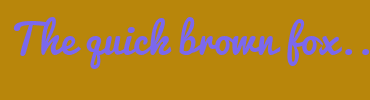 Image with Font Color 7B68EE and Background Color B8860B
